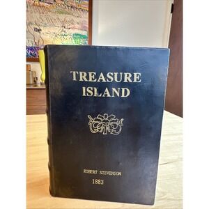 Treasure Island Robert Louis Stevenson‎ 1883 Faux Book Safe Large